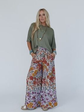 Blissful Burst Floral Pants